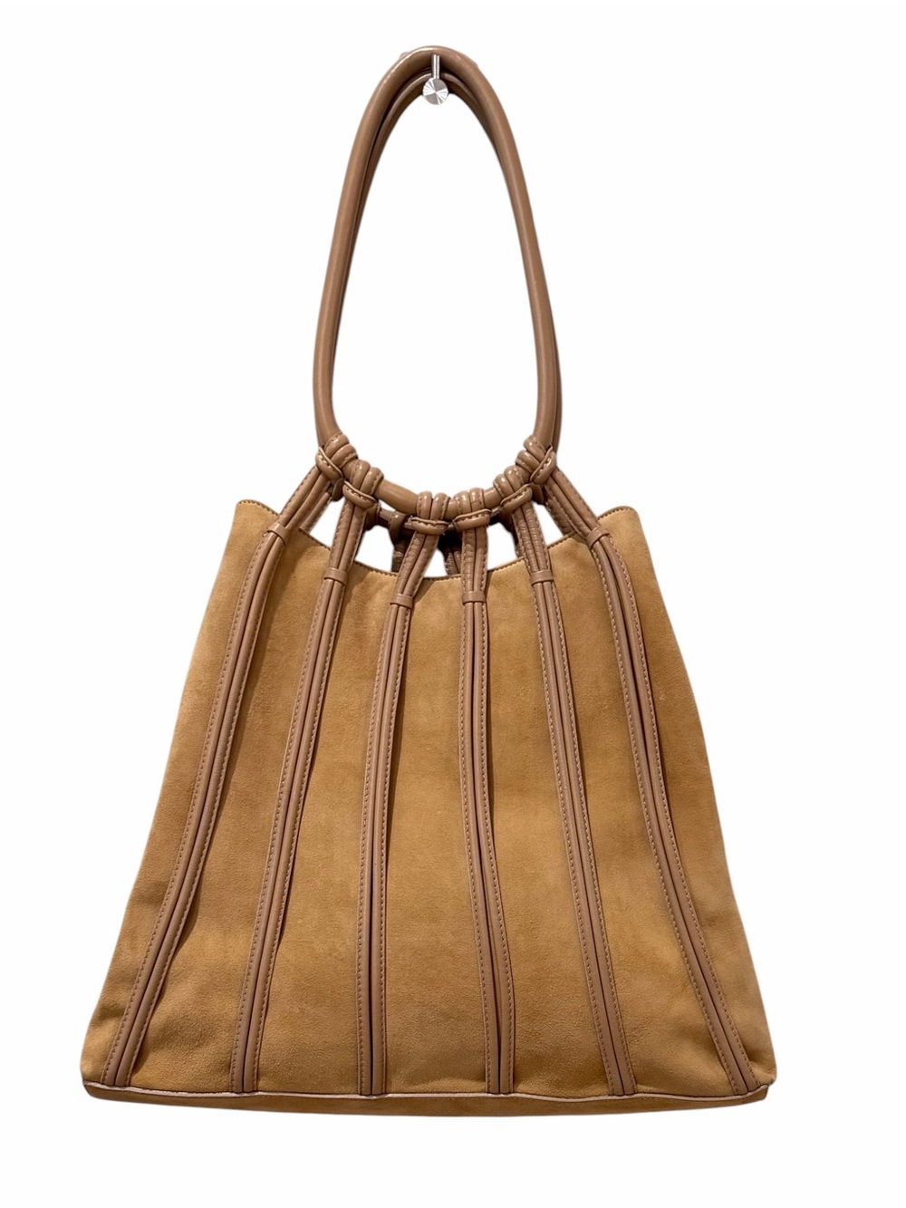 Bruno Magli Large Camel Suede Leather
Tote Hand Made in Italy Oversized
Shoulder